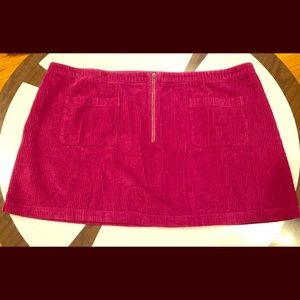 Wild Fable Corduroy Pink Mini Skirt